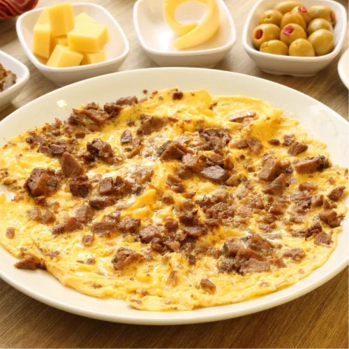 Kavurmalı Omlet